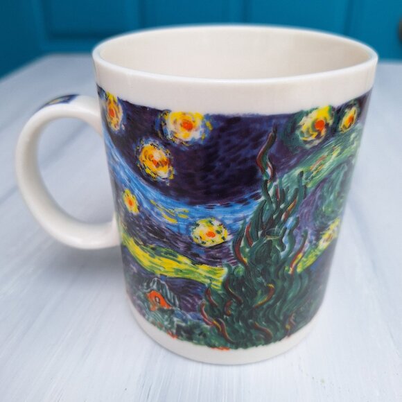 Vintage Mug Van Gogh Starry Night Artist Gifts Famous Impressionist Painting Art - Picture 1 of 17